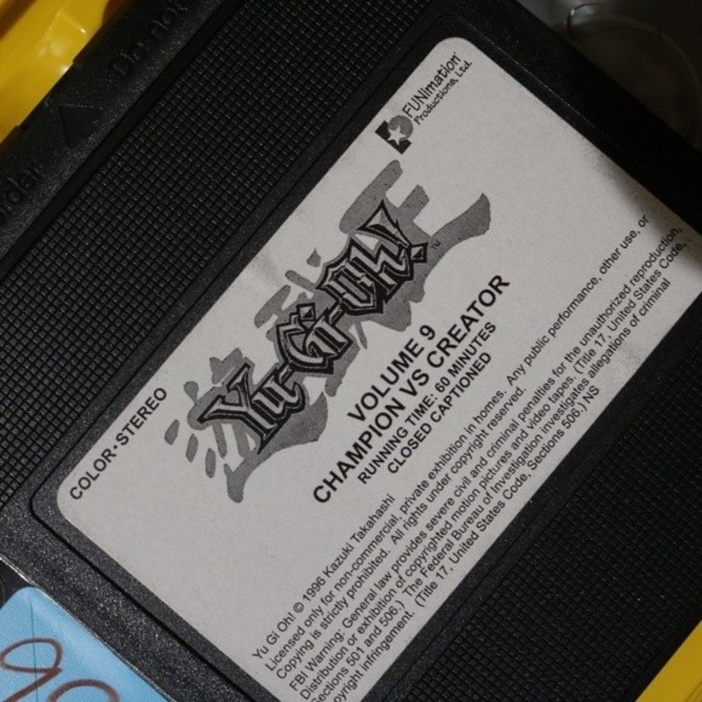 Yu-Gi-Oh Vol. 9 Champion VS Creator VHS BLANK CASE